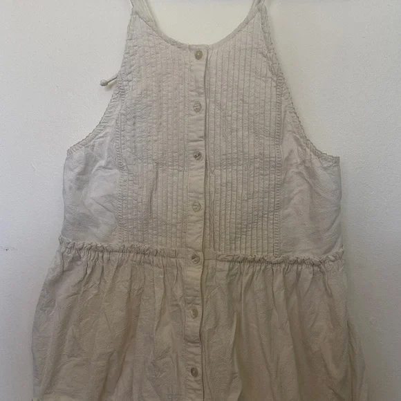 Free People Open Back Babydoll Dress - M - White - Picture 2 of 10